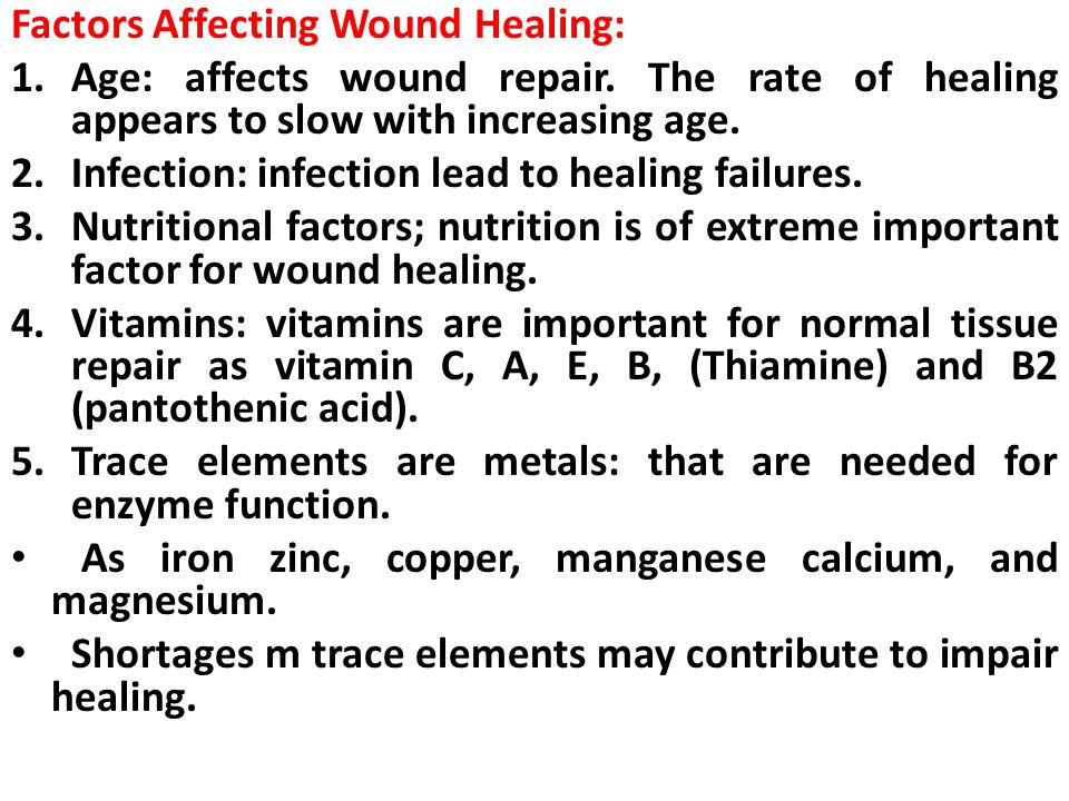 Helping Wounds Heal